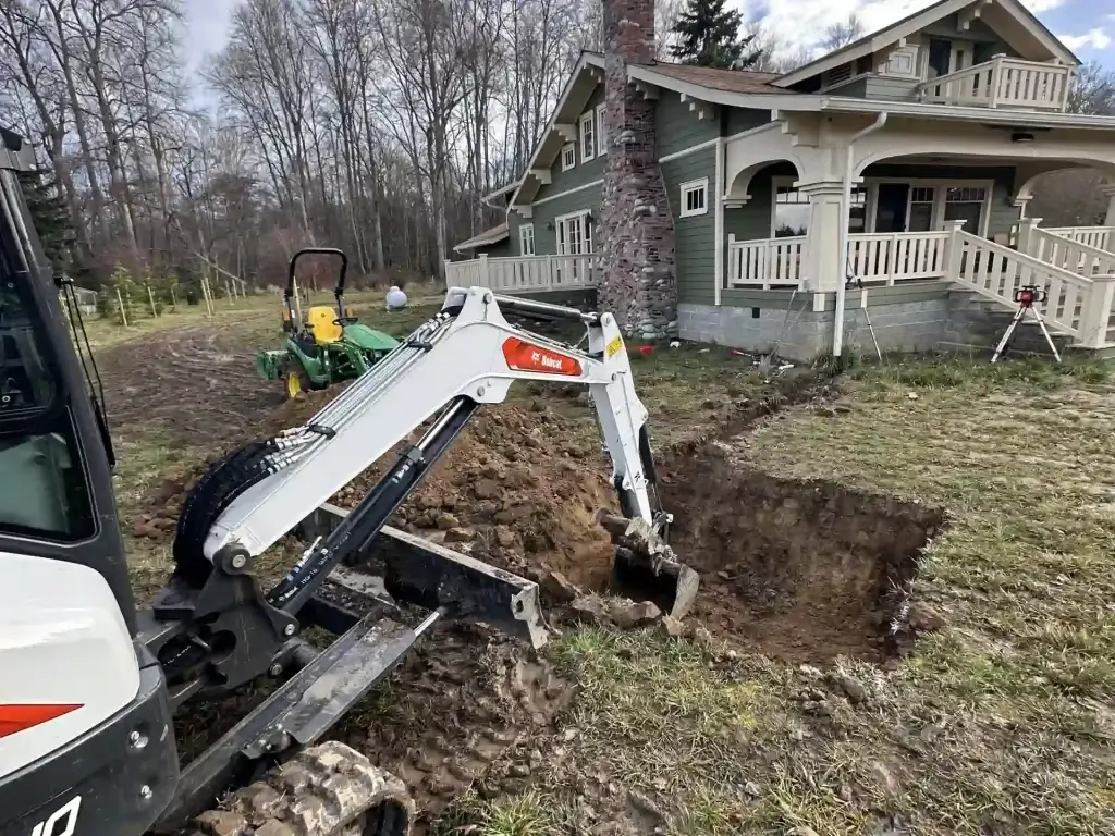 Home 36 septic excavation